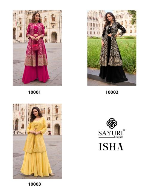 Sayuri designer isha georgette wholesale salwar suit catalogue