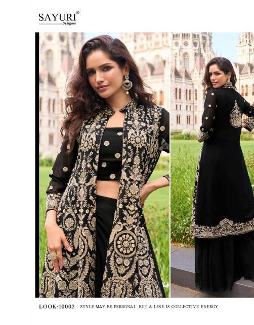 Sayuri designer isha georgette wholesale salwar suit catalogue