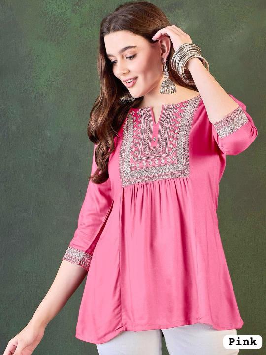 Shorya adaa 2.0 embroidery work short top clothing dealers in india
