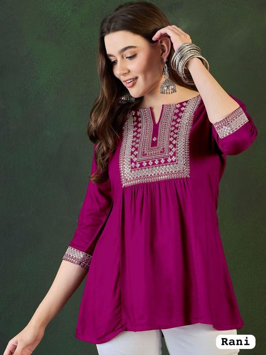 Shorya adaa 2.0 embroidery work short top clothing dealers in india