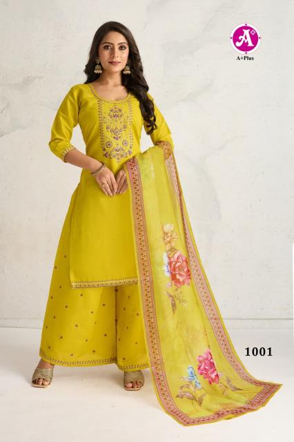 Shorya amna silk 3 pcs kurti boutique dresses wholesale