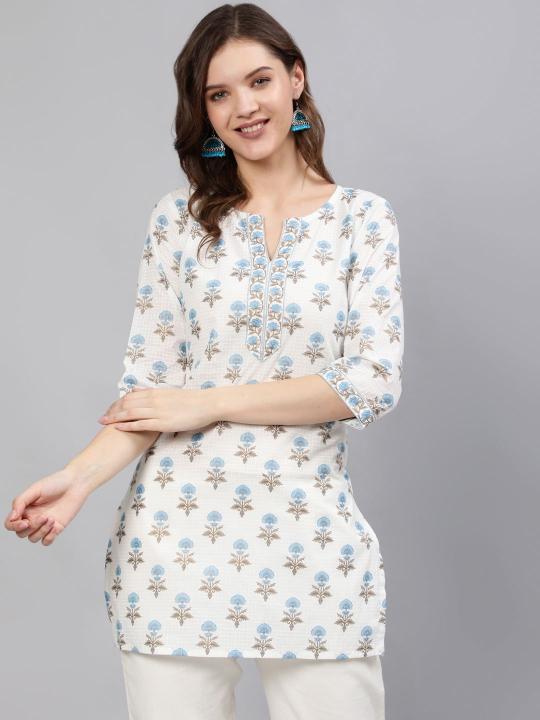 Shorya cotton printed short top wholesale dresses for women