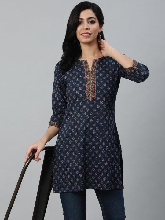 Shorya cotton printed short top wholesale dresses for women
