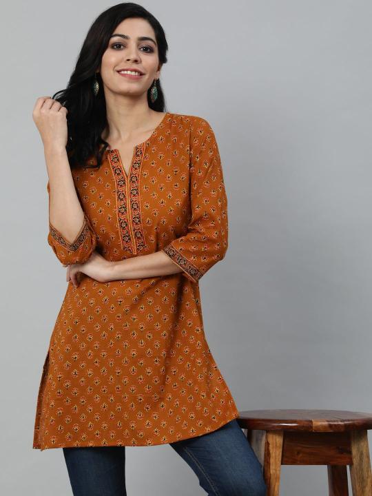 Shorya cotton printed short top wholesale dresses for women