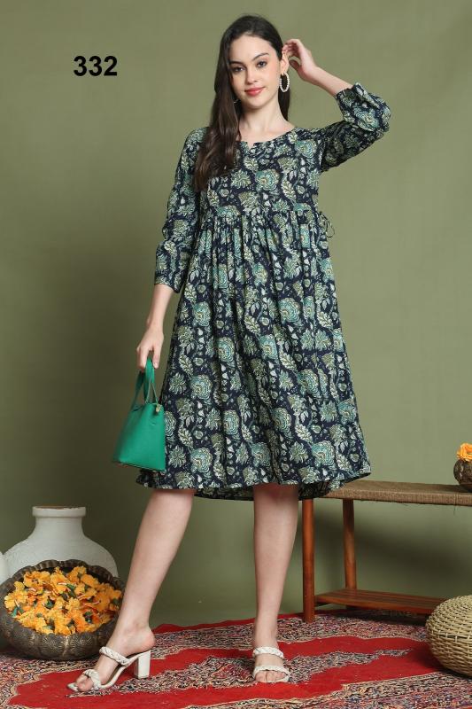 Shorya dress 42 length pure cotton branded kurtis wholesale