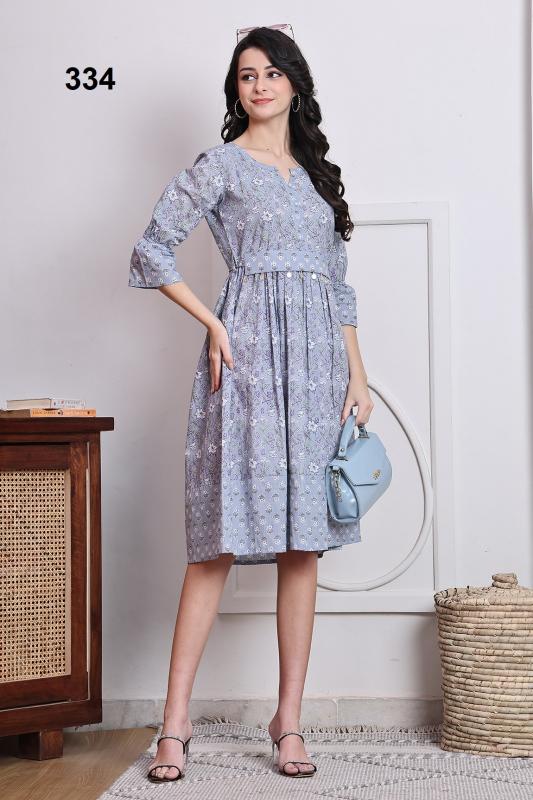Shorya dress 42 length pure cotton branded kurtis wholesale