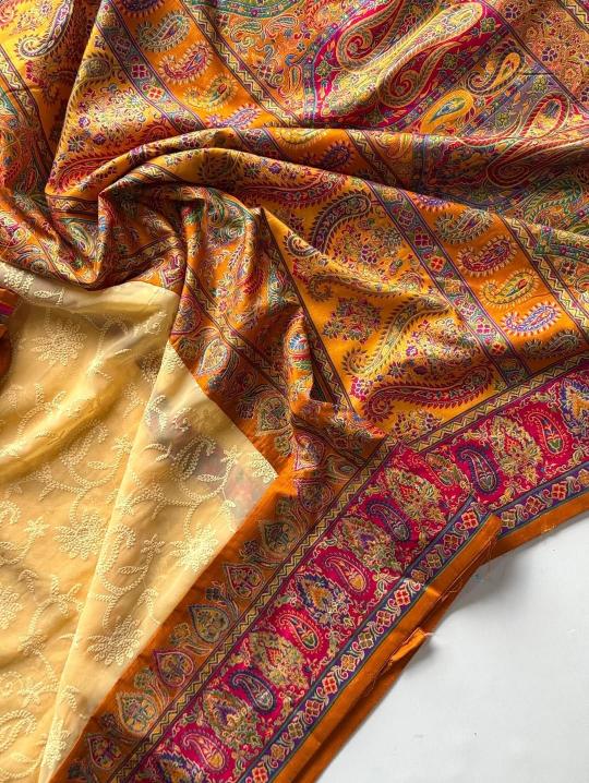 Shorya georgette lukhnowi sarees wholesale online shopping