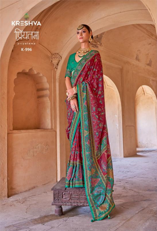 Shorya Kreshva priyatama silk surat retail saree market