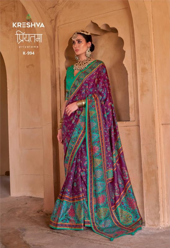 Shorya Kreshva priyatama silk surat retail saree market