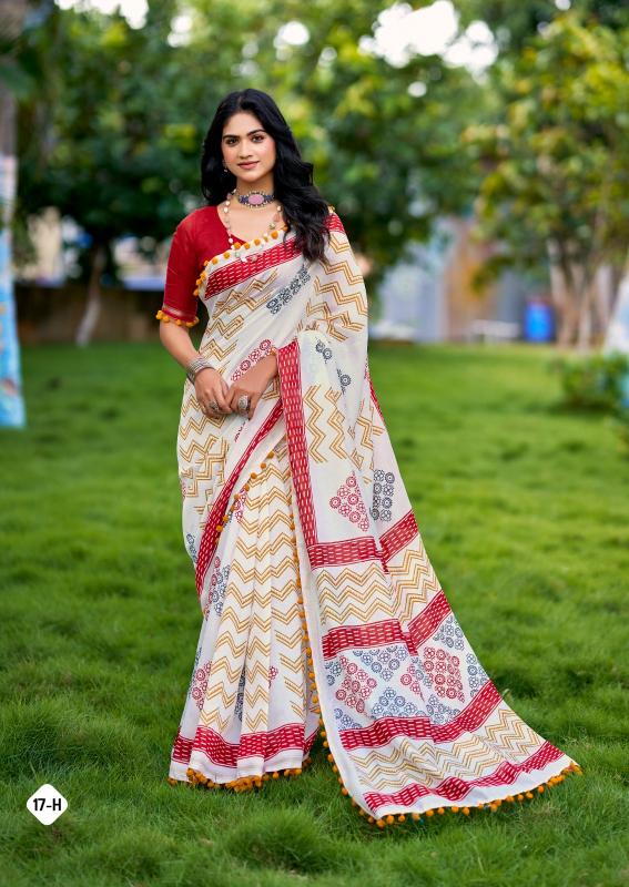 Shorya s.r pum pum 17 cotton saree wholesale market in surat