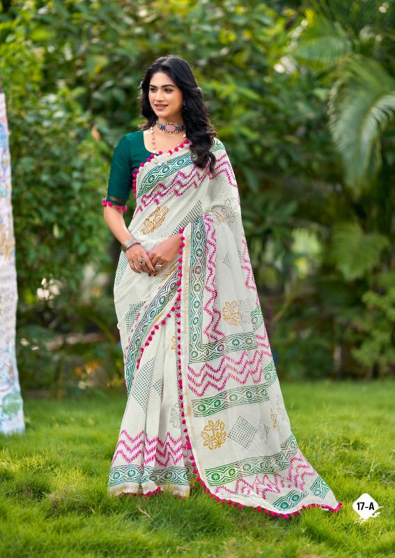 Shorya s.r pum pum 17 cotton saree wholesale market in surat