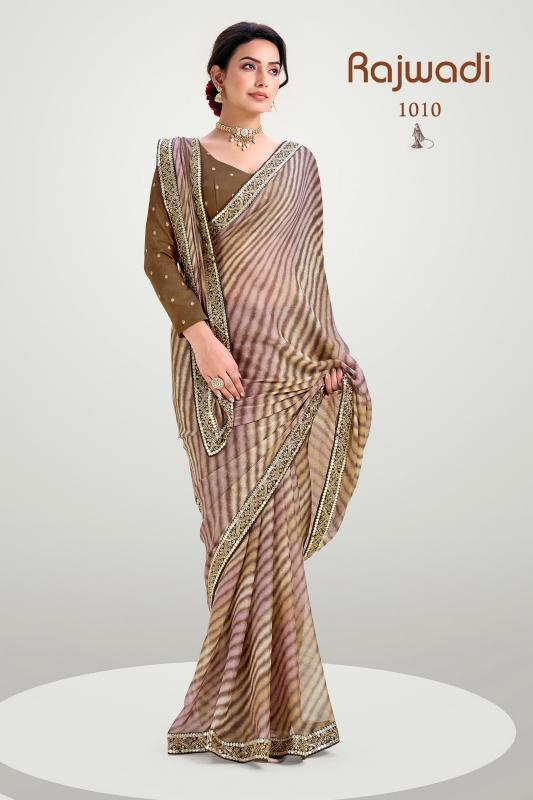 Shorya stavan rajwadi silk with jaipuri saree surat wholesale market 