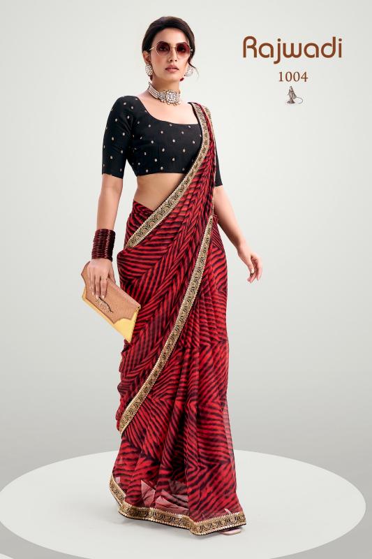 Shorya stavan rajwadi silk with jaipuri saree surat wholesale market 