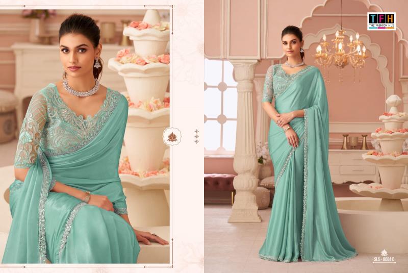 Shorya TFH salsa style d.no.8004 sarees wholesale market
