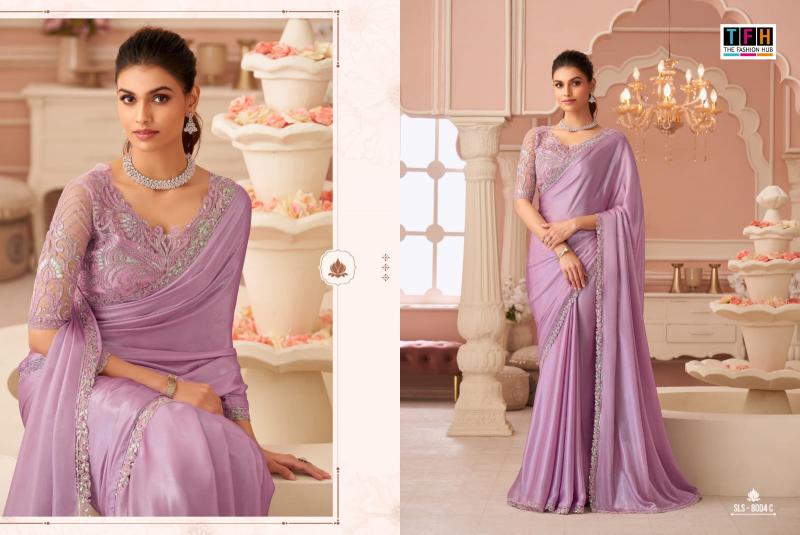 Shorya TFH salsa style d.no.8004 sarees wholesale market