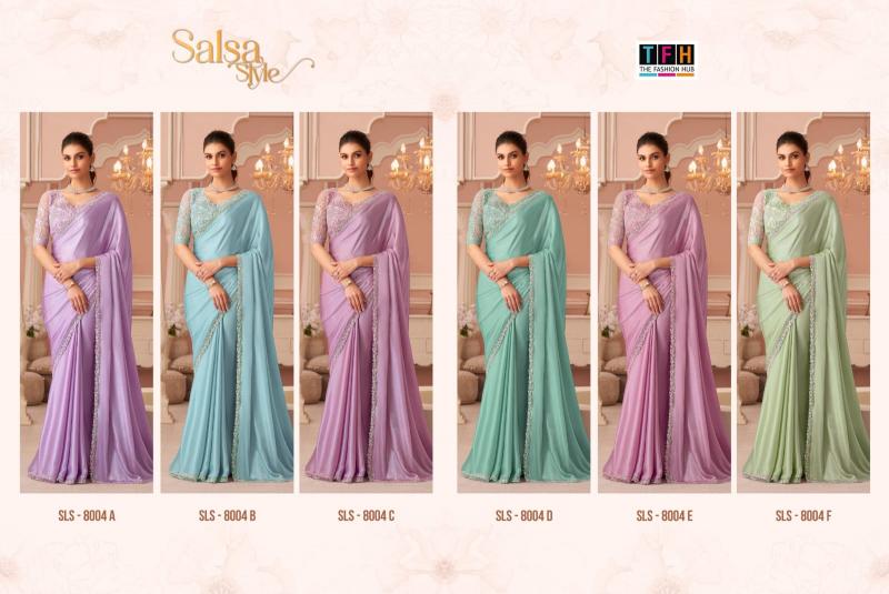 Shorya TFH salsa style d.no.8004 sarees wholesale market