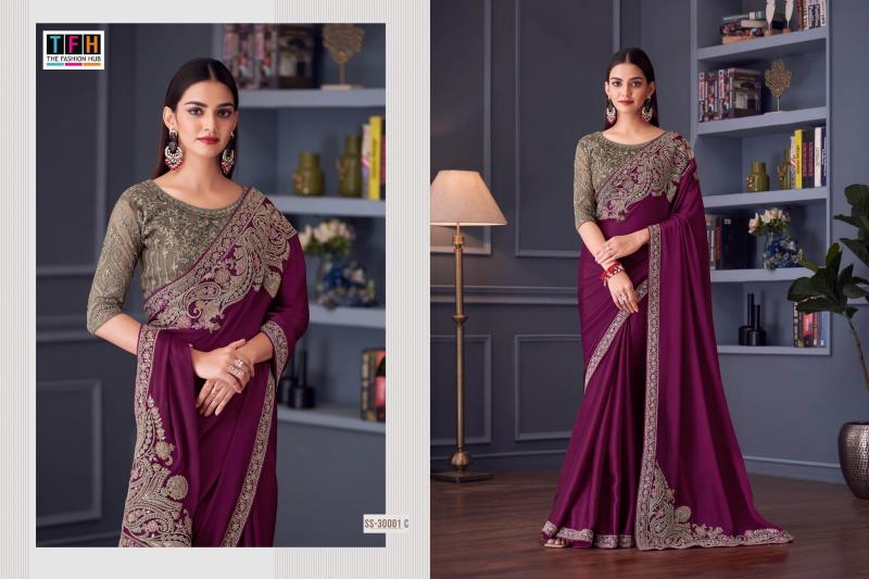 Shorya TFH silver screen sarees wholesale market in surat