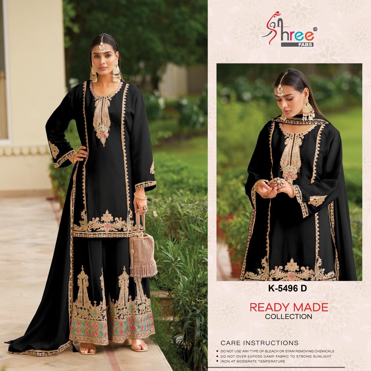 Shree fab d.no.K 5496 readymade salwar suits wholesale catalogue