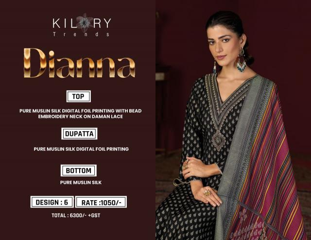 Kilory trends dianna silk mirror work dress material wholesale