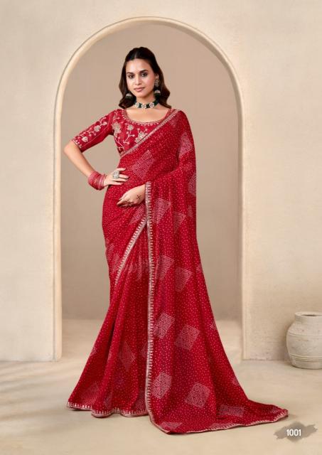 Shorya baandhniya vol 2 printed surat textile market saree price