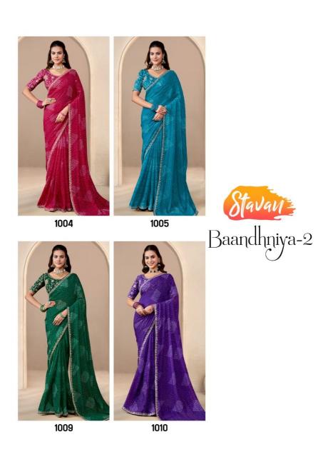 Shorya baandhniya vol 2 printed surat textile market saree price