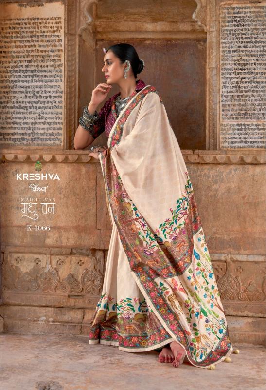 Shorya krehsva madhuvan silk saree wholesale kapda market