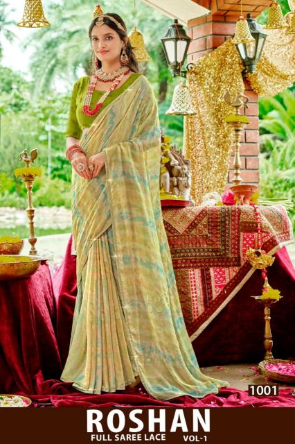 Shorya roshan vol 1 zari printed saree ka wholesale market