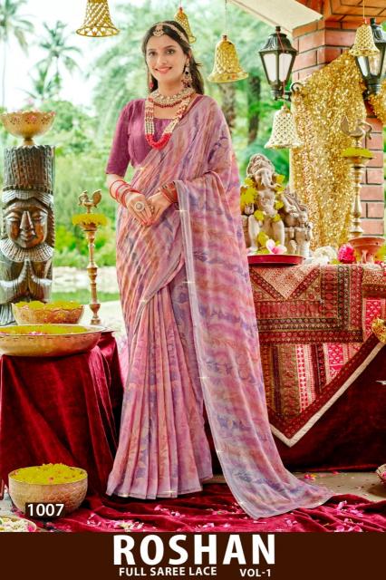Shorya roshan vol 1 zari printed saree ka wholesale market