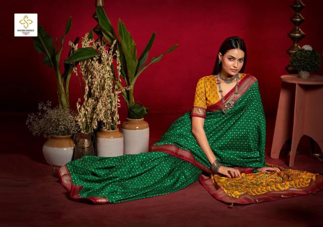 Shorya shristi butty print surat bombay market wholesale saree 