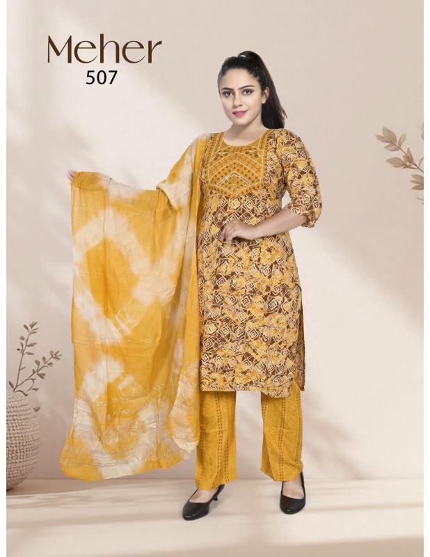 Shorya trendy meher vol 5 best long kurtis online shopping india
