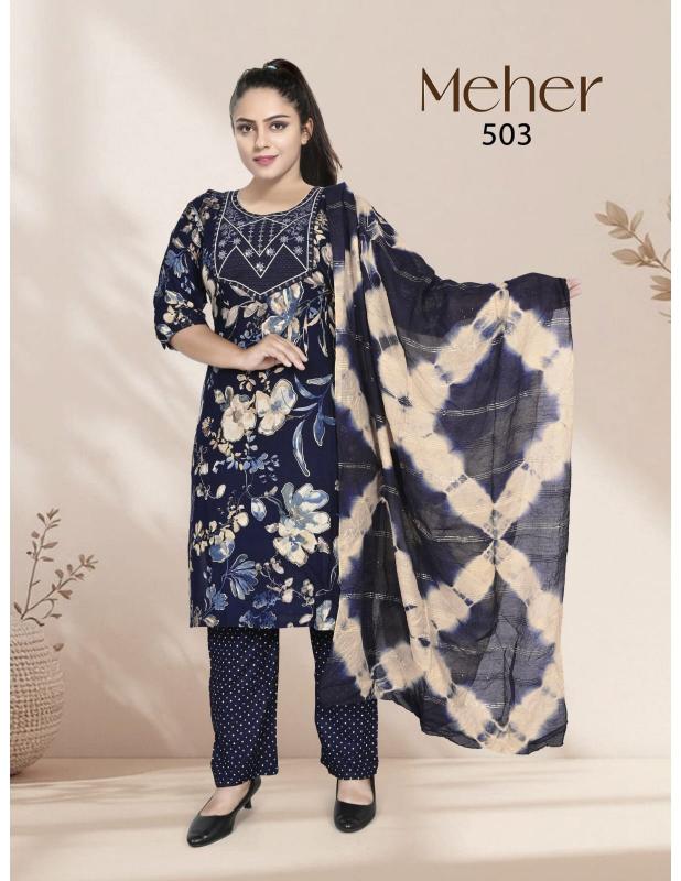 Shorya trendy meher vol 5 best long kurtis online shopping india