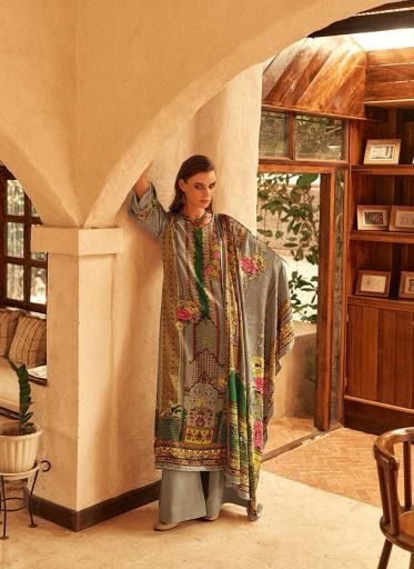 Aiqa the new vintage printed non catalog dress materials wholesaler