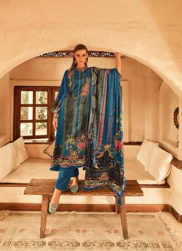 Aiqa the new vintage printed non catalog dress materials wholesaler