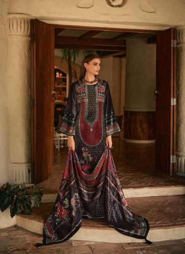 Aiqa the new vintage printed non catalog dress materials wholesaler