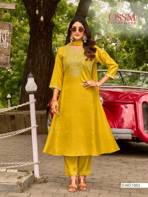 Ossm gulzar vol 2 fancy 3pcs catalogue kurti wholesale