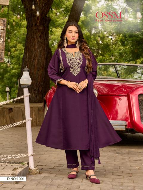 Ossm gulzar vol 2 fancy 3pcs catalogue kurti wholesale