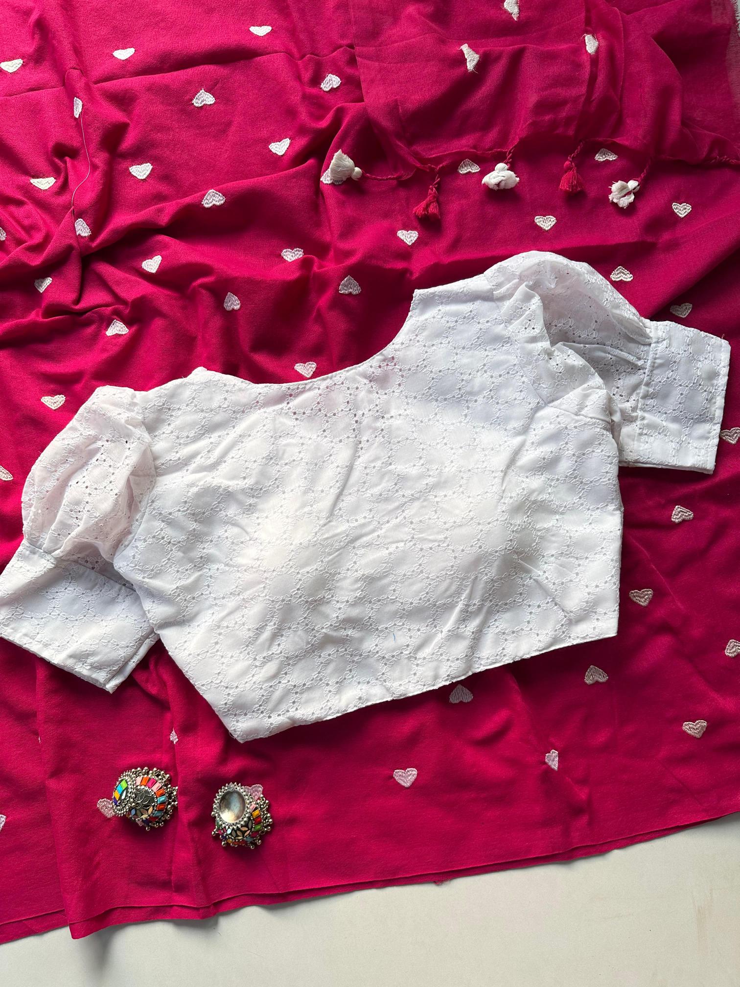 Blousewala original heart khadi cotton surat saree wholesale market