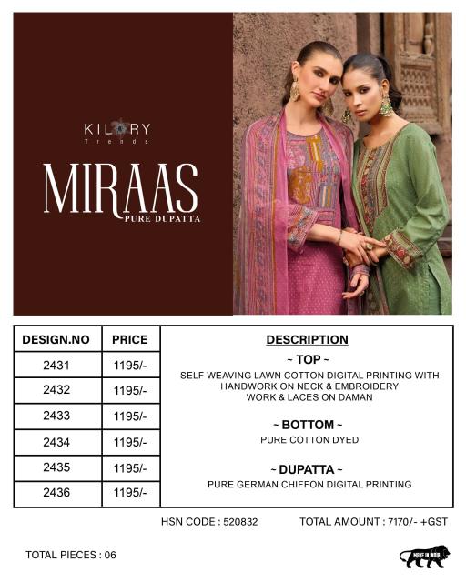 Kilory miraas cotton dress materials wholesale shops in hyderabad 