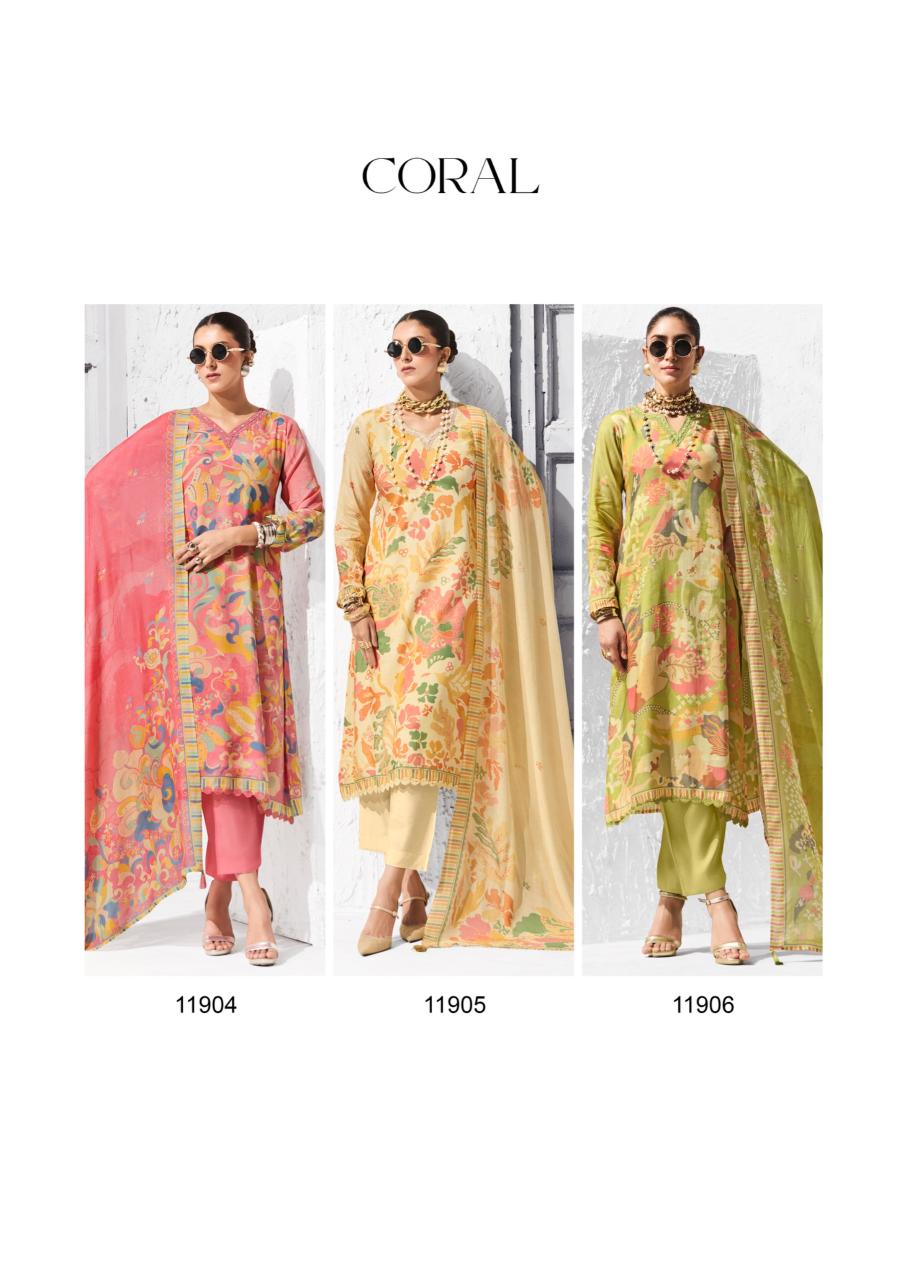 Sadhana coral dress material wholesale in pune 