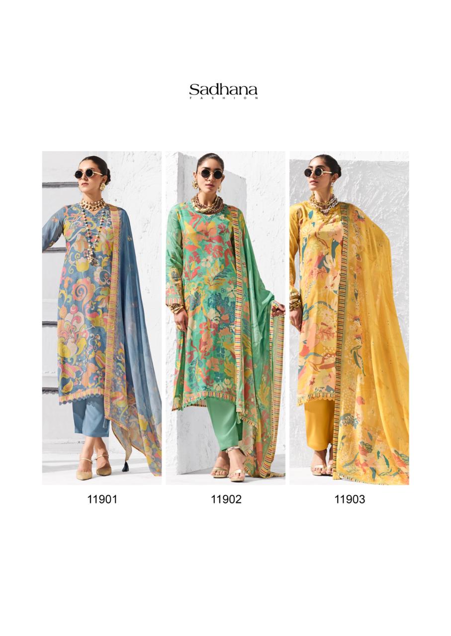 Sadhana coral dress material wholesale in pune 