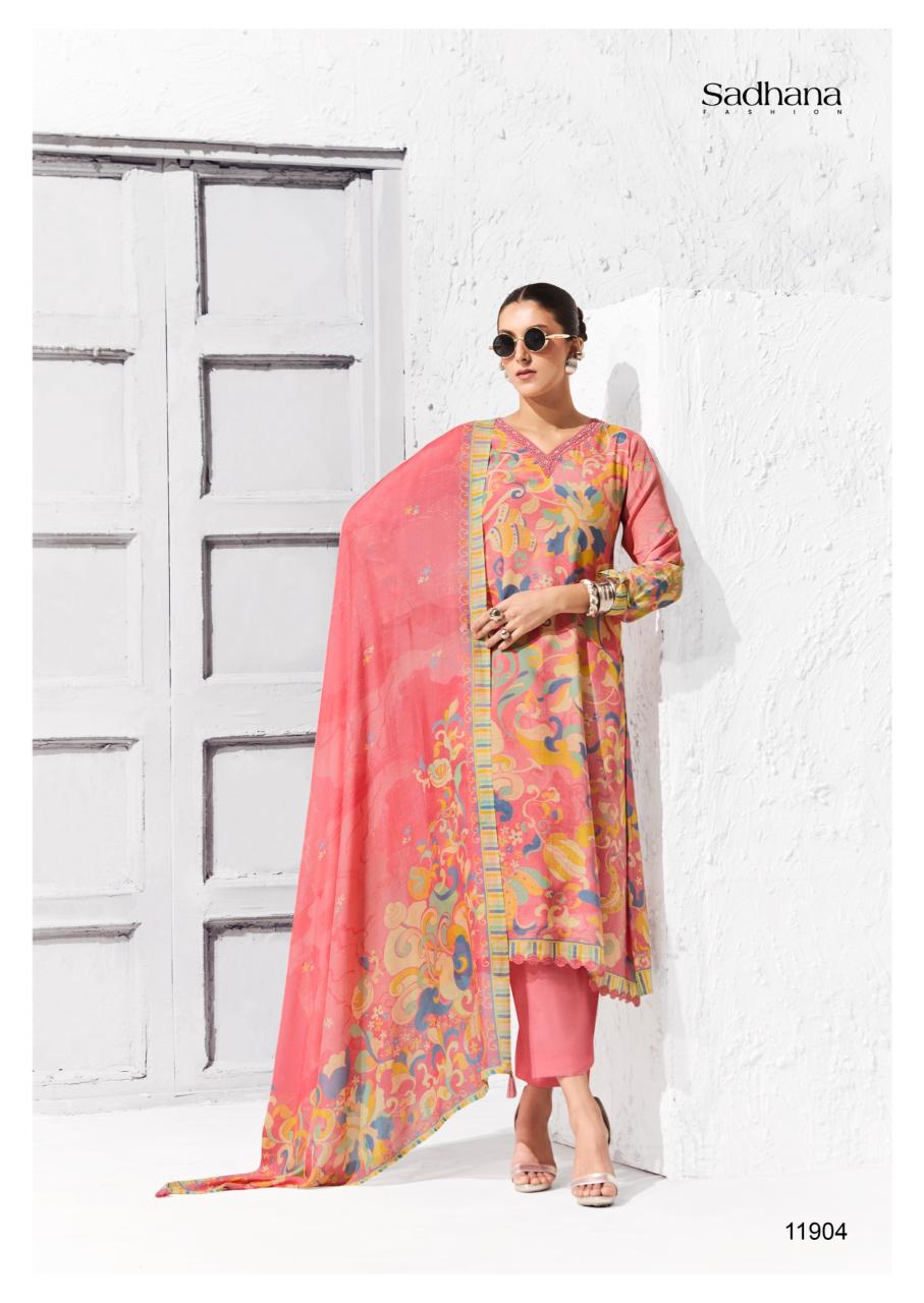 Sadhana coral dress material wholesale in pune 