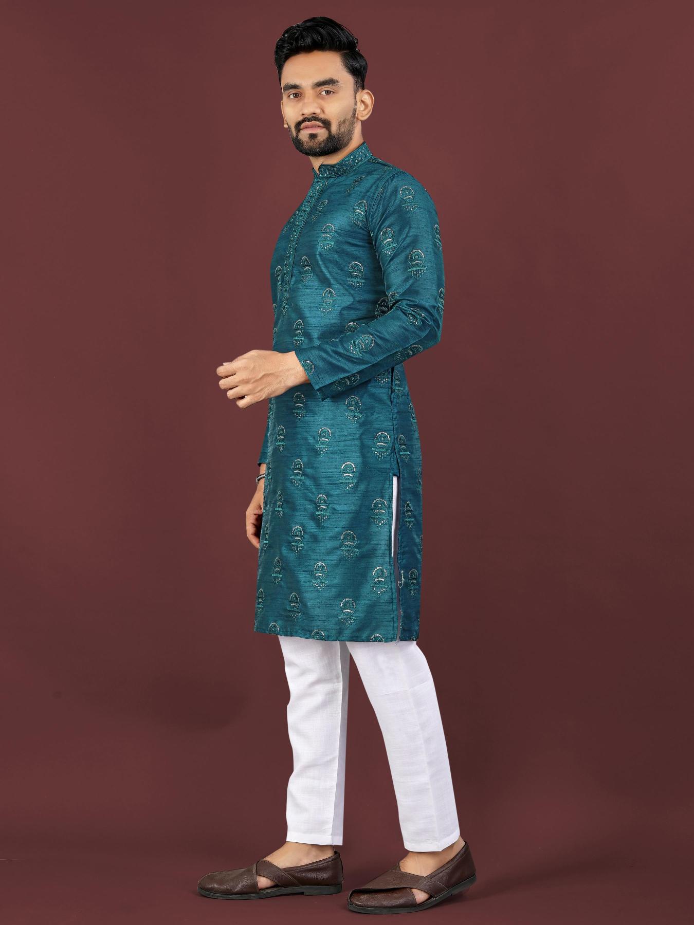 Sangrila Banglory silk Surat wholesale market for mens wear Kurta