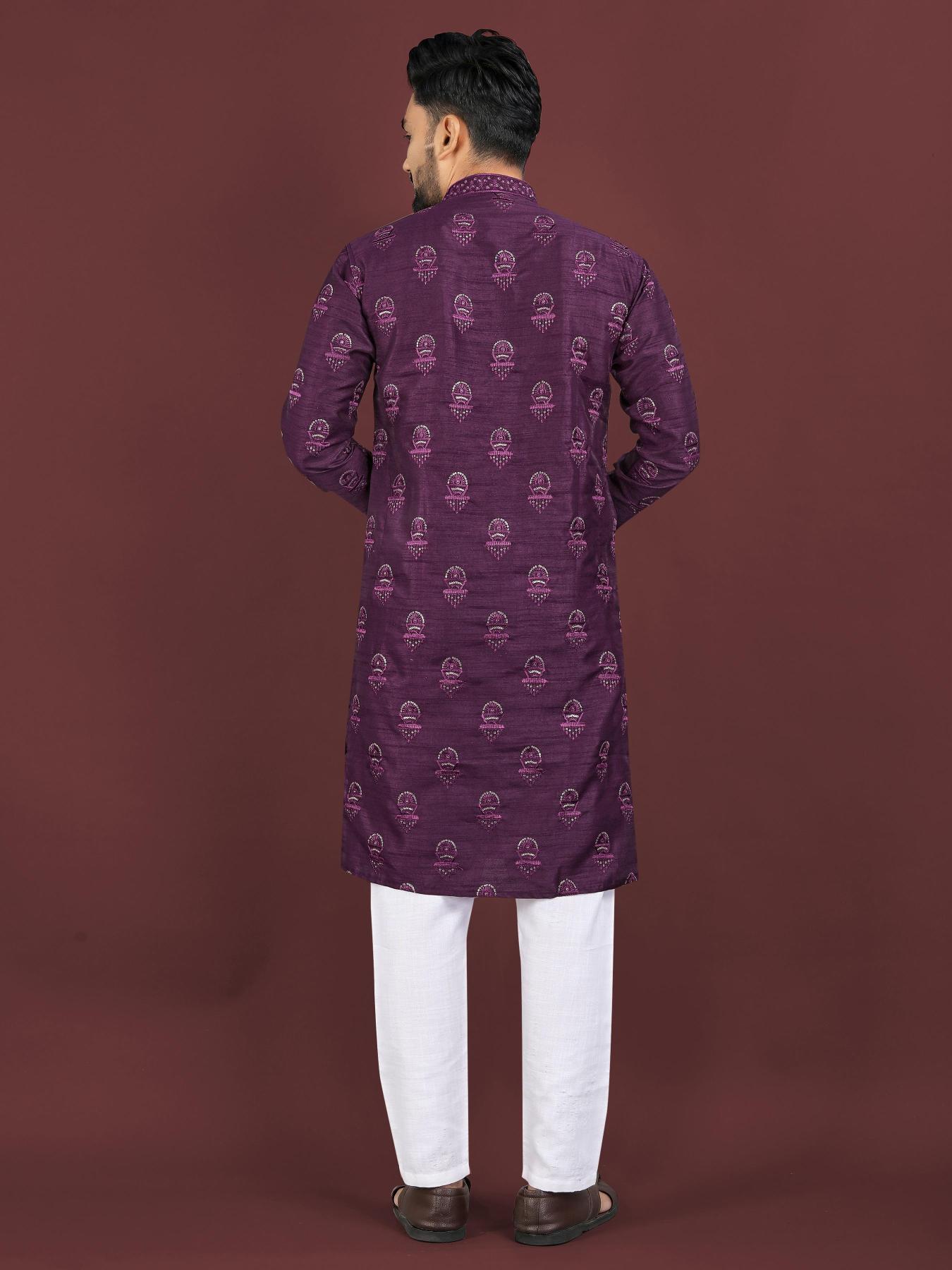 Sangrila Banglory silk Surat wholesale market for mens wear Kurta