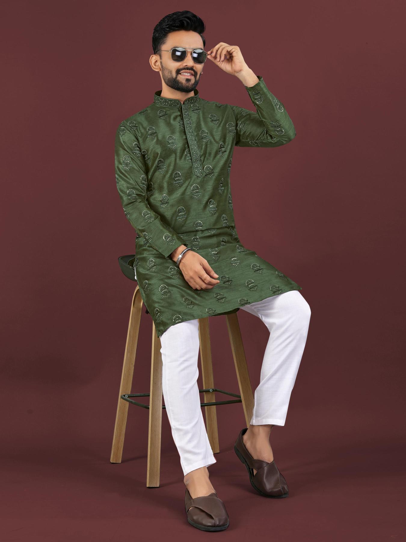 Sangrila Banglory silk Surat wholesale market for mens wear Kurta