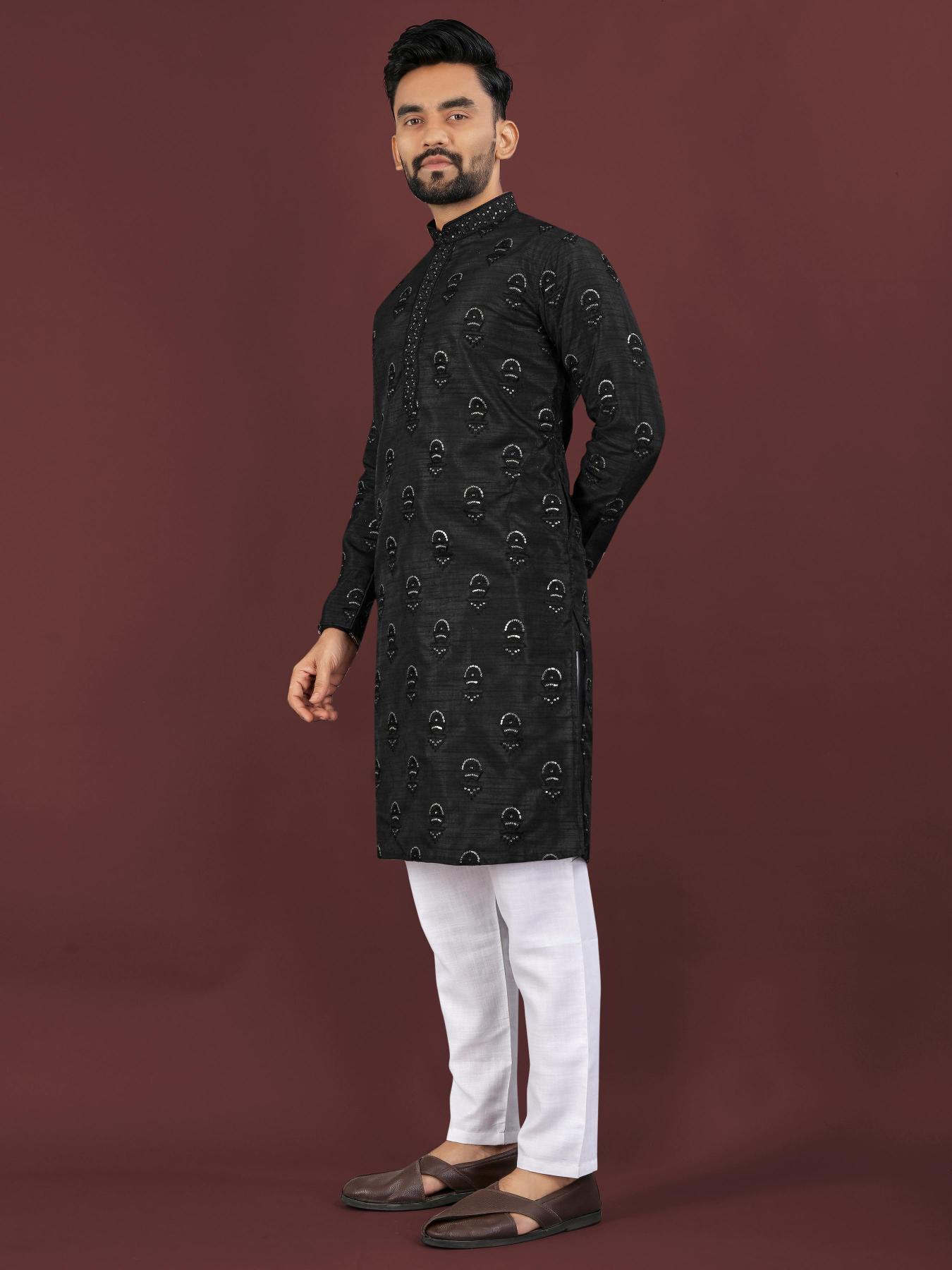 Sangrila Banglory silk Surat wholesale market for mens wear Kurta