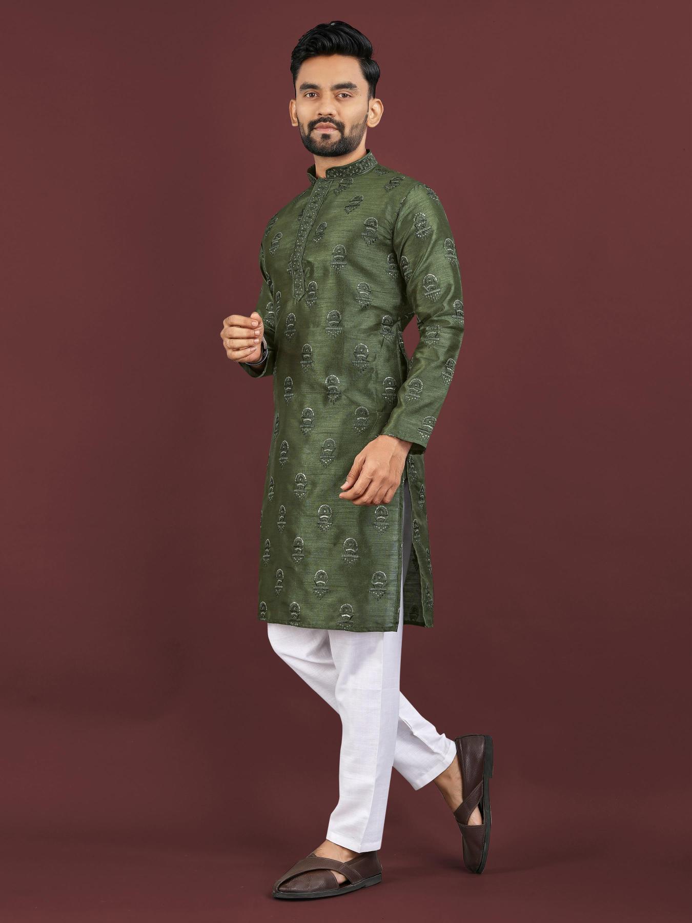 Sangrila Banglory silk Surat wholesale market for mens wear Kurta