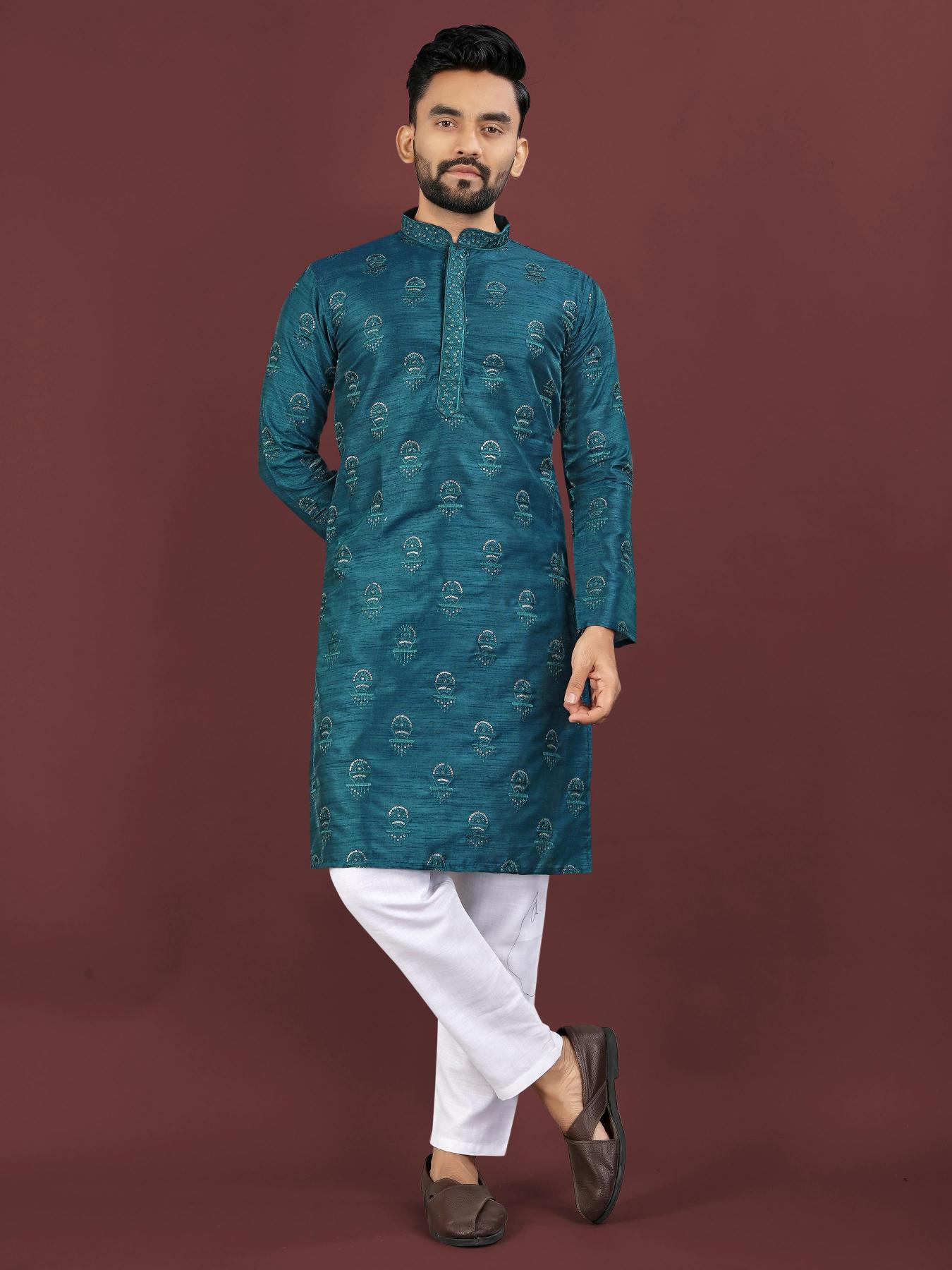 Sangrila Banglory silk Surat wholesale market for mens wear Kurta