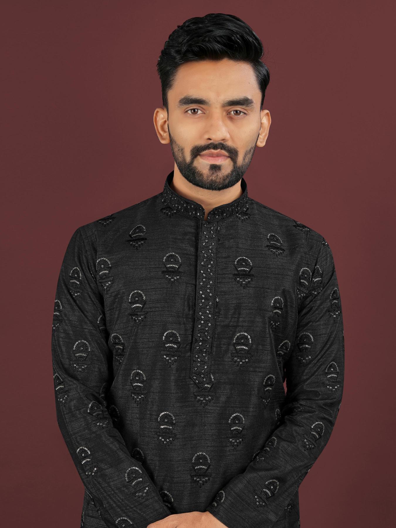Sangrila Banglory silk Surat wholesale market for mens wear Kurta