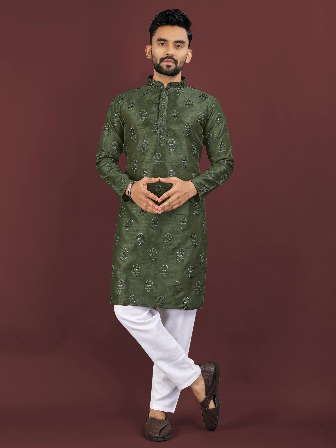 Sangrila Banglory silk Surat wholesale market for mens wear Kurta
