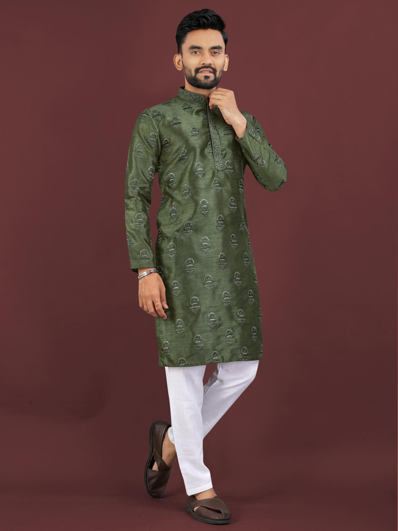 Sangrila Banglory silk Surat wholesale market for mens wear Kurta